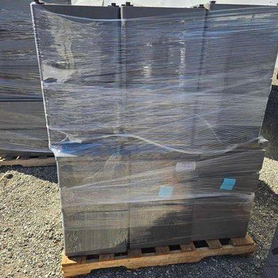 #90008 • (12) Metal Pedestal Filing Cabinets