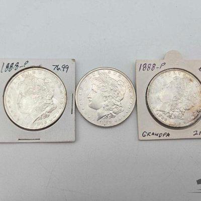 #1314 • (3) 1888-P Morgan