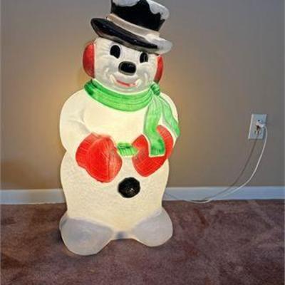 Mid Century Frosty Snowman Blow Mold .jpg