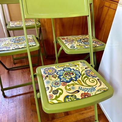 Vintage Samsonite folding chairs