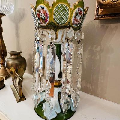 Pair antique lustres
