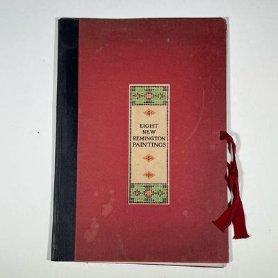 FREDERIC REMINGTON PRINT PORTFOLIO | Eight New Remington Paintings, copyright 1909 by P. F. Collier & Son. - h. 17 x w. 12 in

