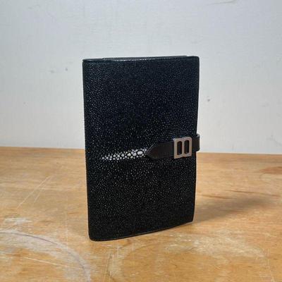 COLORE BORSO FILOFAX | Knoxbrain by Colore Borso shagreen / sharkskin filofax personal organizer with inserts. - h. 7.5 x w. 5 in

