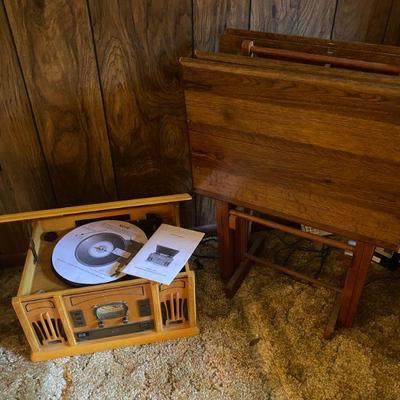 Record Player, TV Trays