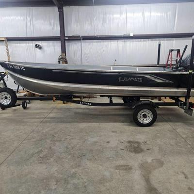2022 Lund Boat with trailer, Yamaha 25HP outboard motor, Minn Kota trolling motor 