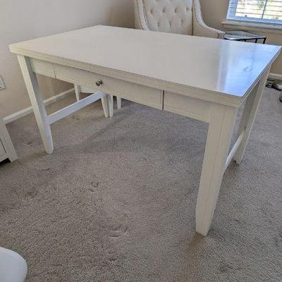 Lot #49 - White Oslo Writing Desk with Drawer