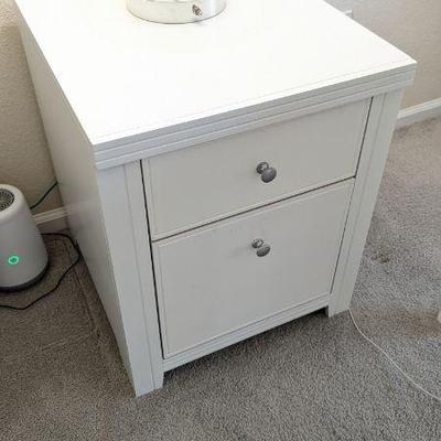 Lot #52 - Oslo White File Cabinet