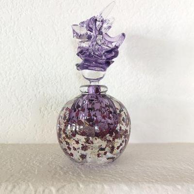 Lot #86 - Verrerie D'Art France La Belle Epoque Collection Art Glass Perfume Bottle