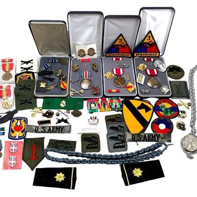 WATA213 Military Insignia & Awards	All different kinds of awards and patches of different level ranks.
