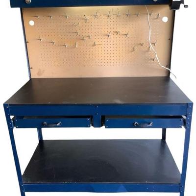 ROMA607 Work Bench With Lighting	This lot includes a multi purpose work bench with lighting, and power strip, tested and works....