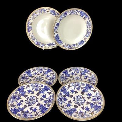 KAAR544 Wedgwood “Hibiscus” Plates And Bowls	2 x 9 inch soup bowls and 4 x 8 inch side plates. Perfect condition, no chips or cracks
