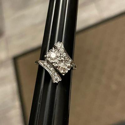 KIHE722 Diamond & 14k White Gold Ring
