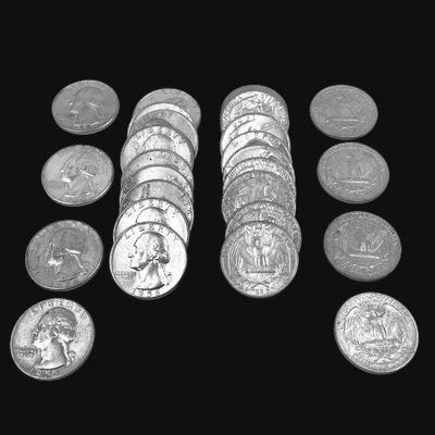 ALSH200 Coins, 1940-1964 Washington Quarters	29 mixed dates, better condition.
