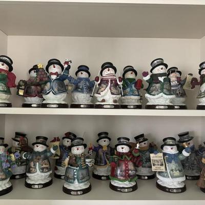 Thomas Kincaid snowman collection