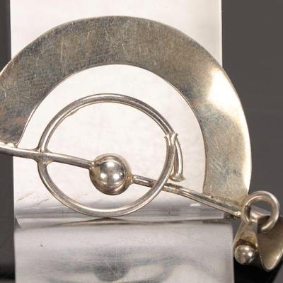 sterling modernist pendant