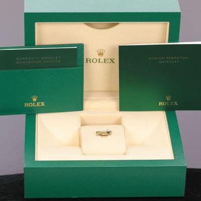Rolex box, paperwork, watch link for 2024 Oyster Perpetual Datejust