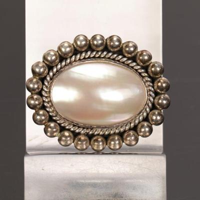 Native American Yellowhorse sterling brooch