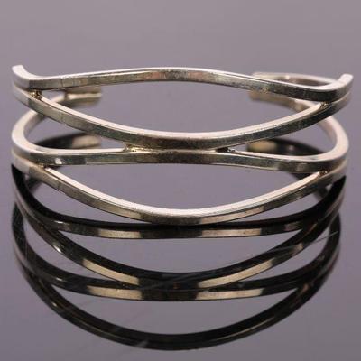 Sterling silver cuff bracelet