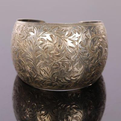 Sterling silver cuff bracelet
