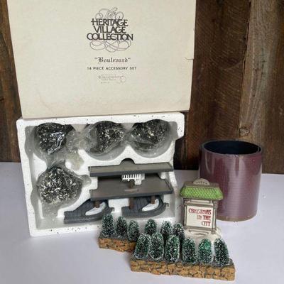 Department 56 Heritage Village Collection “Boulevard” and assorted Accessories
