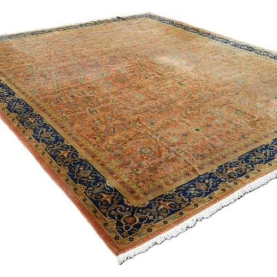 Antique Hand Knotted Rug, 12 x 15
