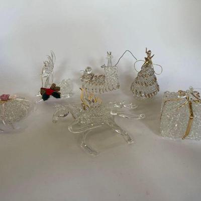 Lot of Spun Glass Christmas Ornaments

