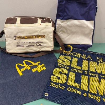Lot of Vintage Collectible Bags: McDonalds, Virginia Slims Etc
