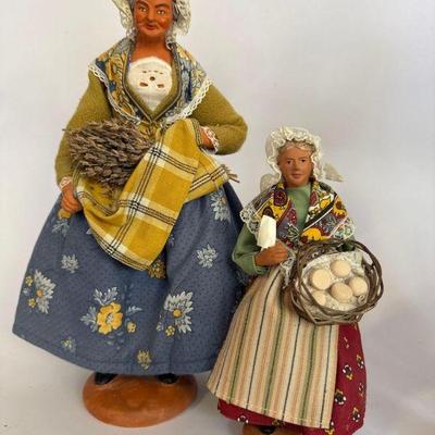 Pair of Terra Cotta Figurines, Escoffier & Sacco

