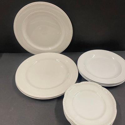 Lot of White Dinnerware
