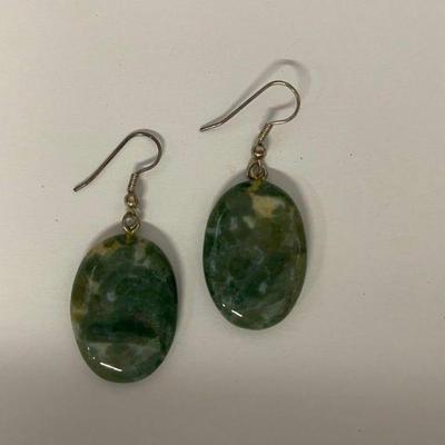 Natural Stone Drop Earrings

