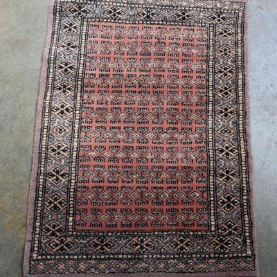 Vintage Hand Knotted Bokara Rug
