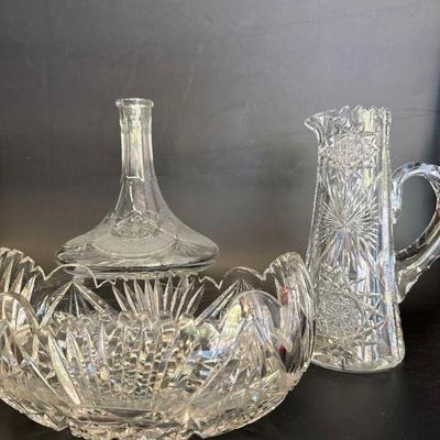 Lot of Vintage Cut Glass
