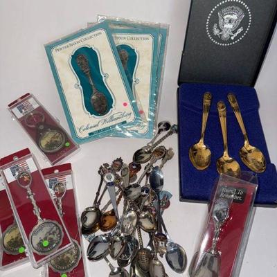 Lot of Collectors Spoons and Misc
