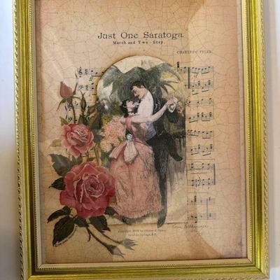 Framed Limited Edition Just One Saratoga by Karin Vollkommer
