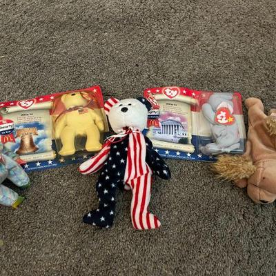 collectible Ty beanie babies