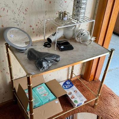 Regency Style End Table, Self-Care Items
