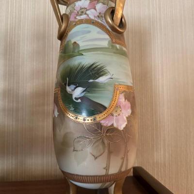 Antique Morimura Nippon Porcelain Vase