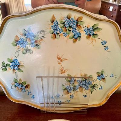 Antique Porcelain Vanity Tray