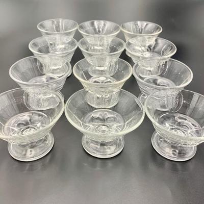 #55 • Set of Richards & Hartley Glass Co. Cupid & Venus Berry Bowls

