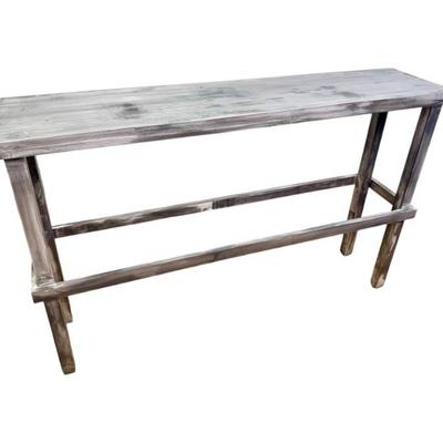 #21 • Weathered Grey Console Table
