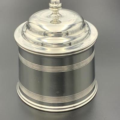 #48 • Stieff Colonial Williamsburg Pewter Humidor Canister
