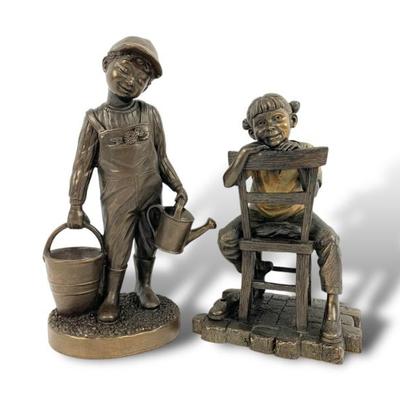 #10 • Genesis Fine Arts Boy and Girl Sculptures
