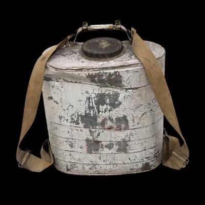 #177 • Vintage Smith Indian Fire Extinguisher with Straps

