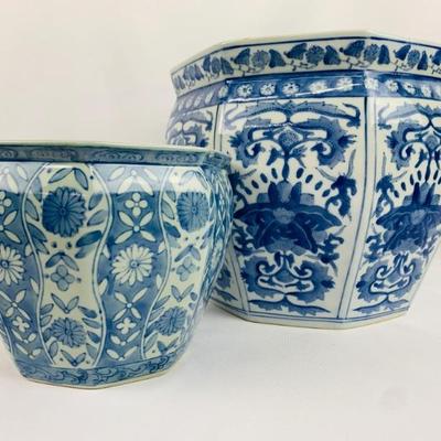 #66 • Two Asian Porcelain Planters
