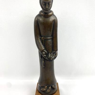 #59 • Peter Lupori St. Francis of Assisi Bronze Sculpture - Signed
