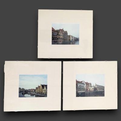 #64 • Three Framed Belgian Architecture Photoprints
