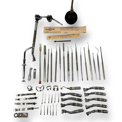 #168 • Vintage Stainless Steel Dental Instruments
