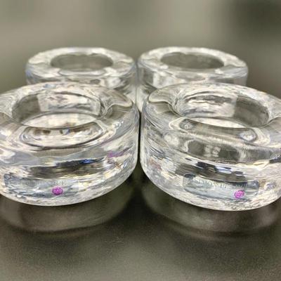 #47 • Four Simon Pearce Tealight Candle Holders
