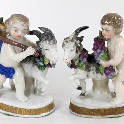 #151 • Pair Mini Samson Chelsea Porcelain Figurines
