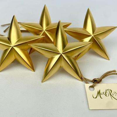 #94 • Set of 4 Metal Star Napkin Rings by Mark Rossi
